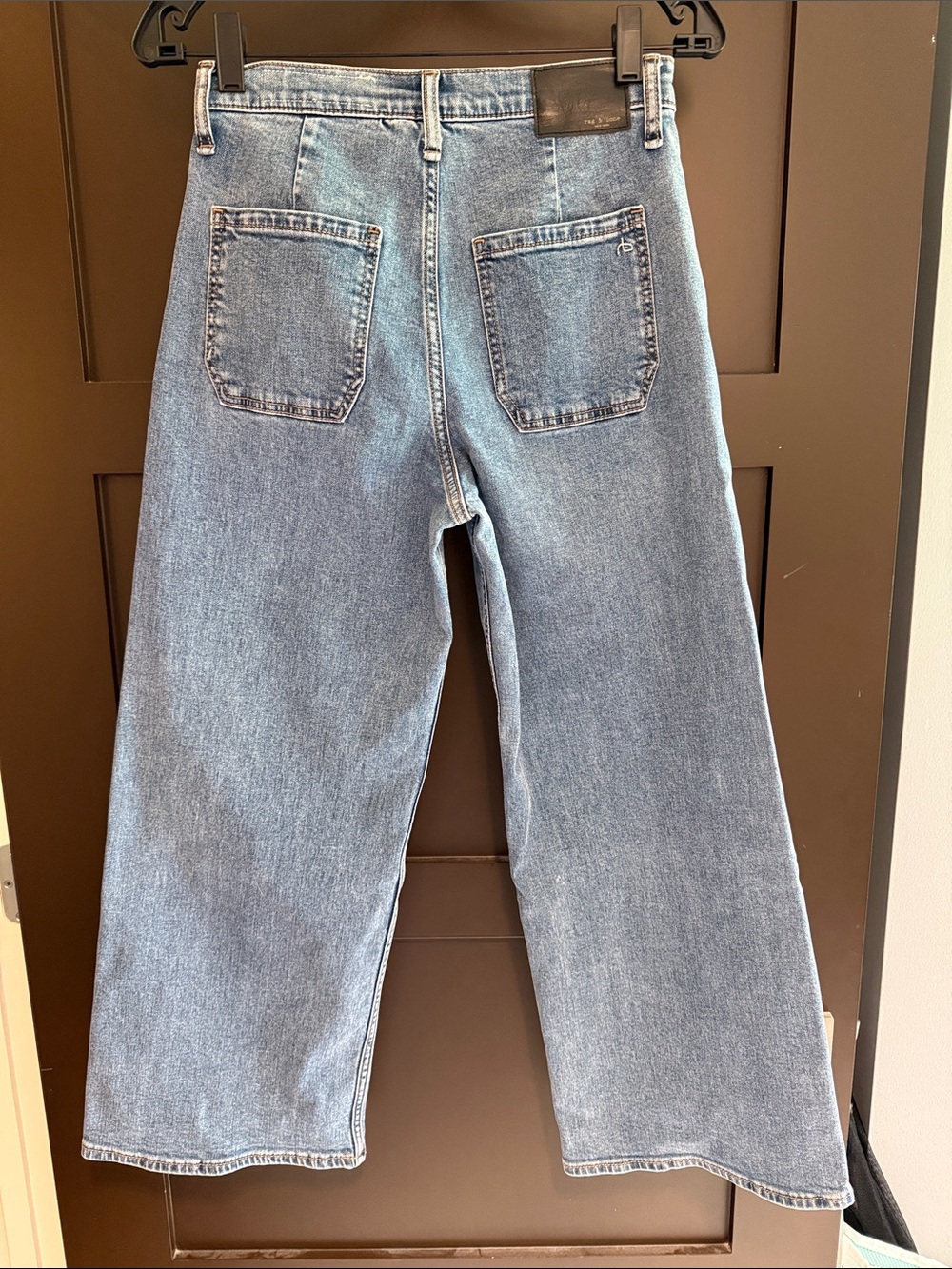 rag & bone Light Blue Wide Leg Jeans - Picture 2 of 10